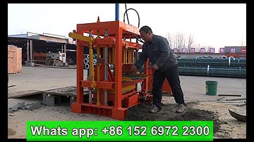 small diesel engine hydraulic concrete brick machine QT4-30 for rural area
