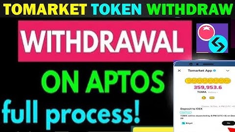 Tomarket Token Withdrawal Bitget Wallet Lite / Aptos Chain / Full Process! #cryptocurrency #bitcoin