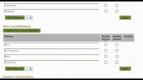 Ecommerce Enable Item Level Statuses - Websiteforge Ecommerce Website