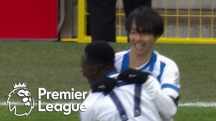 Yankuba Minteh tucks away Brighton's opener against Manchester United | Premier League | NBC Sports
