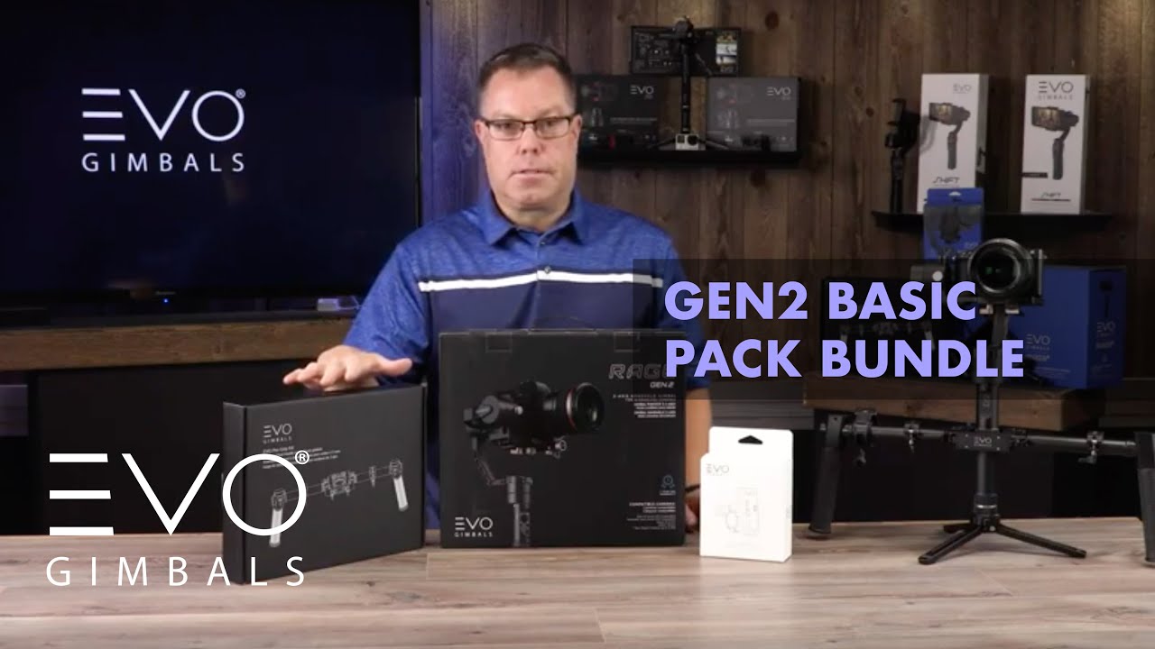 EVO Rage Gen2 Basic Pack Bundle | EVO Gimbals Dual Handle with Remote