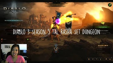 Diablo 3 Season 5 Tal Rasha Set Dungeon