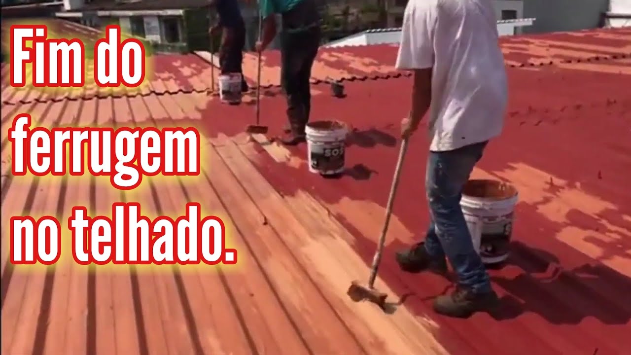 Fim do ferrugem no telhado aço galvanizado. #chegadeferrugem#acabacomferrugem#ferrugemnuncamais.