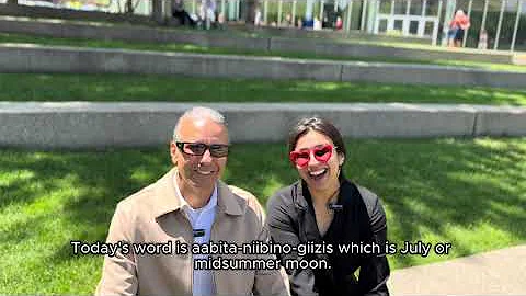 Aabita-niibino-giizis = July, midsummer moon (Ojibwe Word of the Day)