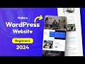 How to Make a WordPress Website in 2024 (for beginners)