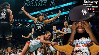 NEW YORK LIBERTY BEAT THE ACES AND AVOIDED THE SWEEP THE OCKY WAY! (WNBA Finals Game 3)