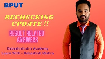 RECHECKING UPDATES AND DETAIL ALL ABOUT RESULT DOUBTS.