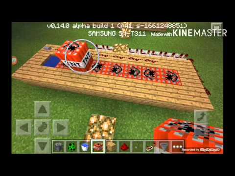 Тнт пушка в MINECRAFT PE 0.14.0 | Туториал по постройке