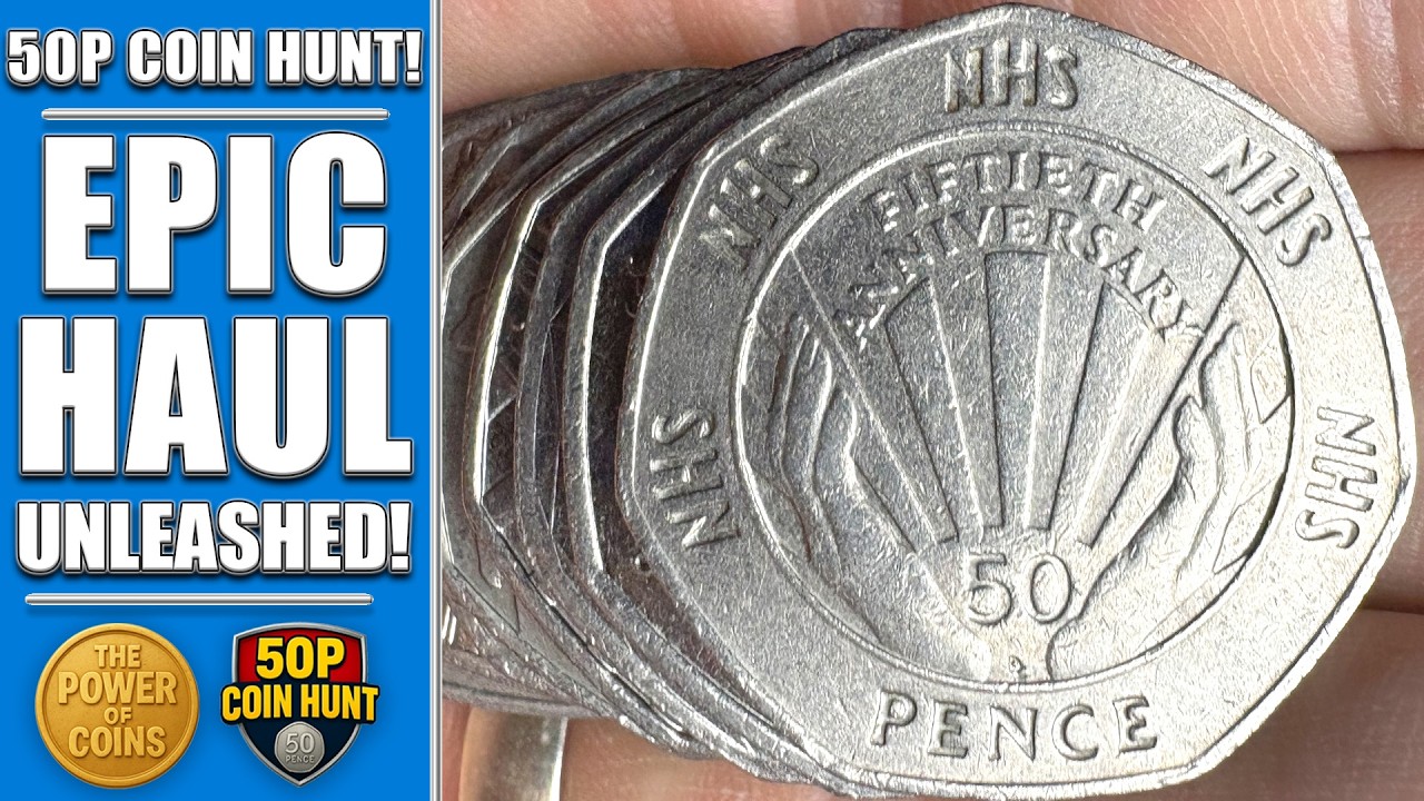 NHS 50p Coin Hunt – EPIC HAUL! 💙 Rare 50p Finds Inside!