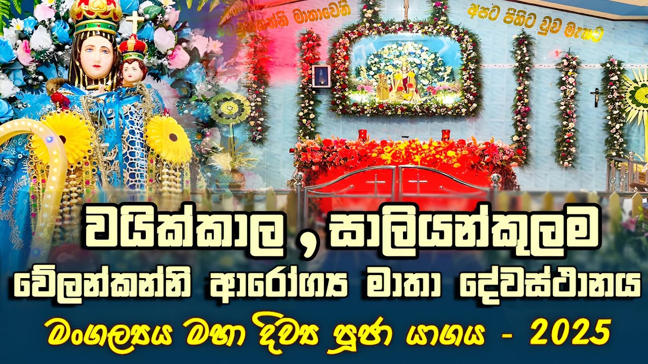 වයික්කාල, වේලන්කන්නි ආරෝග්‍ය දේව මාතා දේවස්ථානයේ වාර්ෂික මංගල්‍යය මහා දිව්‍ය පූජා යාගය | 2025