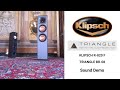 Klipsch r820f vs triangle br08  come suonano  sound test confronto diffusori da pavimento