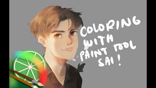 My Coloring Process | Paint Tool Sai