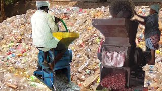 Waste Plastic Crushing Machine Recycling Process Unit in Small Scale IndustrieS
