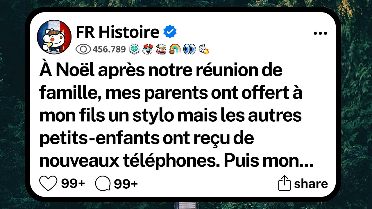 « Papa, les grands-parents ne m'aiment pas. » Mon fils de huit ans a chuchoté ça le soir de Noël, en fixant un stylo en argent à moitié rouillé qu'on venait de lui offrir. Autour de la table,...