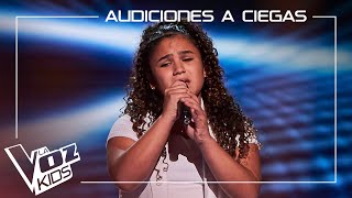 Rocío Heredia canta "No te pude retener" |  Audiciones a ciegas | La Voz Kids Antena 3 2024