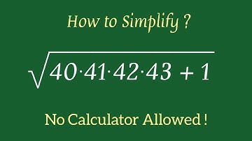 Germany | Nice Square Root Simplification Problem | No Calculator Allowed 🛑