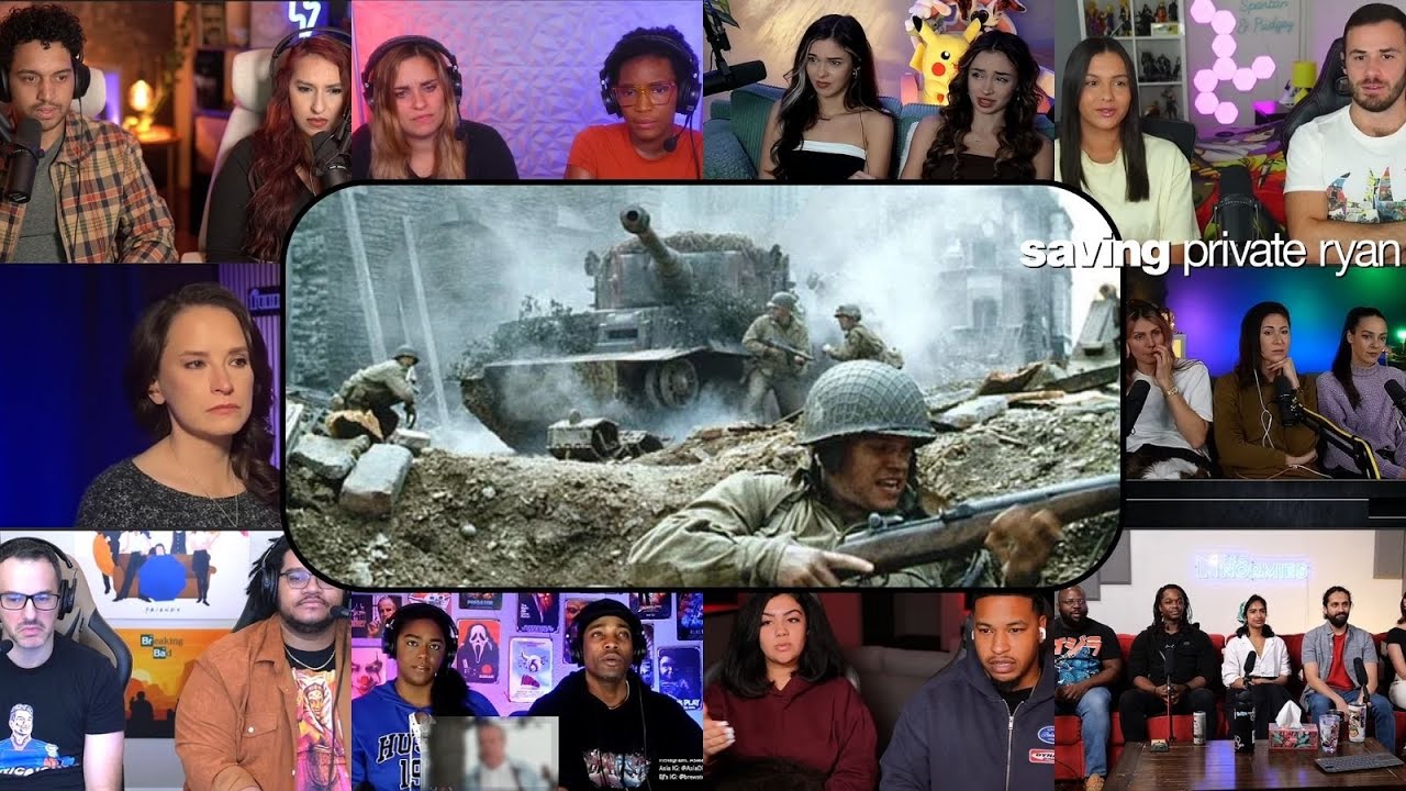 TOP "Battle Begins Scene" Saving Private Ryan (1998) Movie Reactions