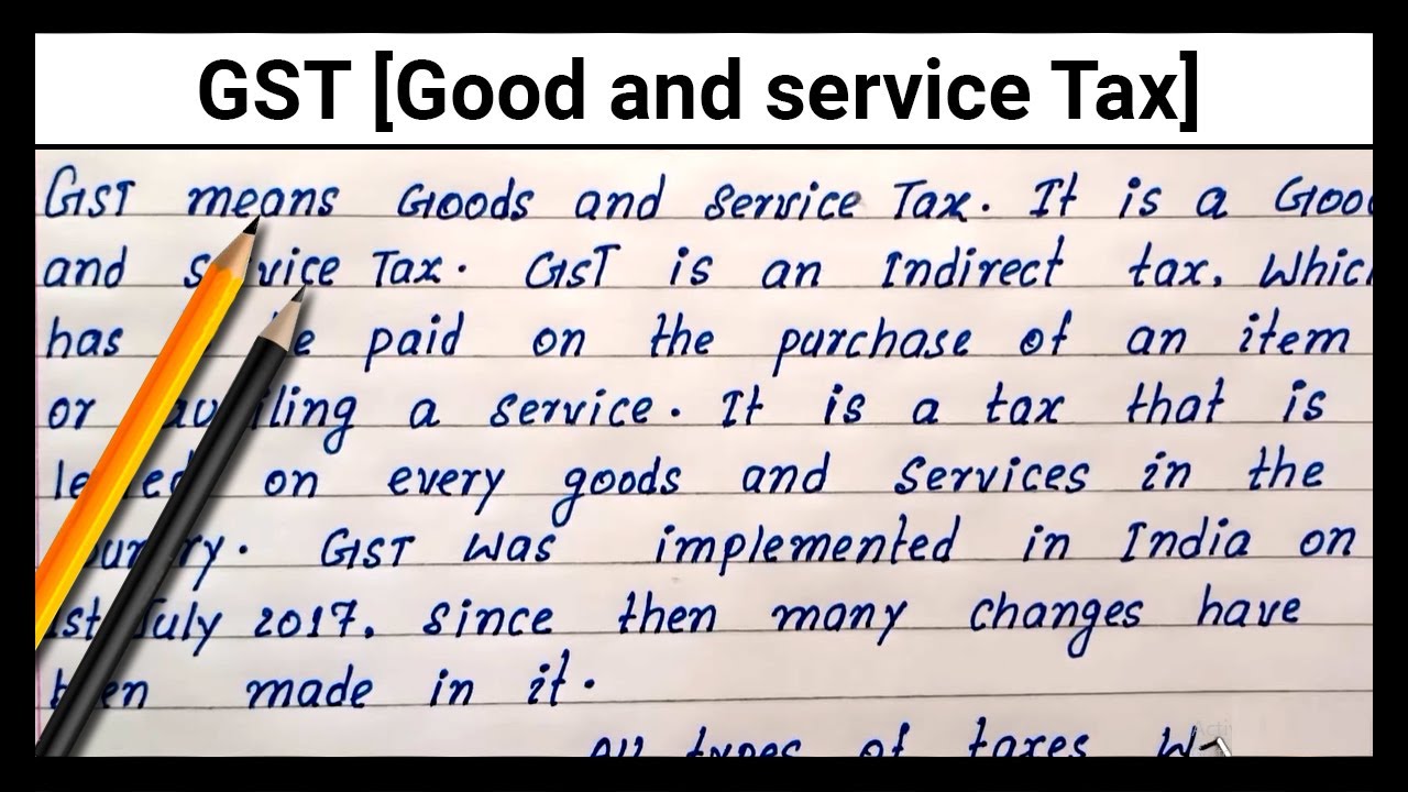 essay on gst in 1000 words