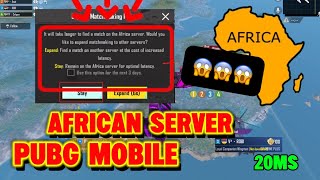 🔥 AFRICAN SERVER 🔥 on PUBG MOBILE!!