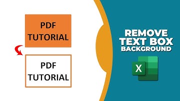 How to remove text box background in Excel