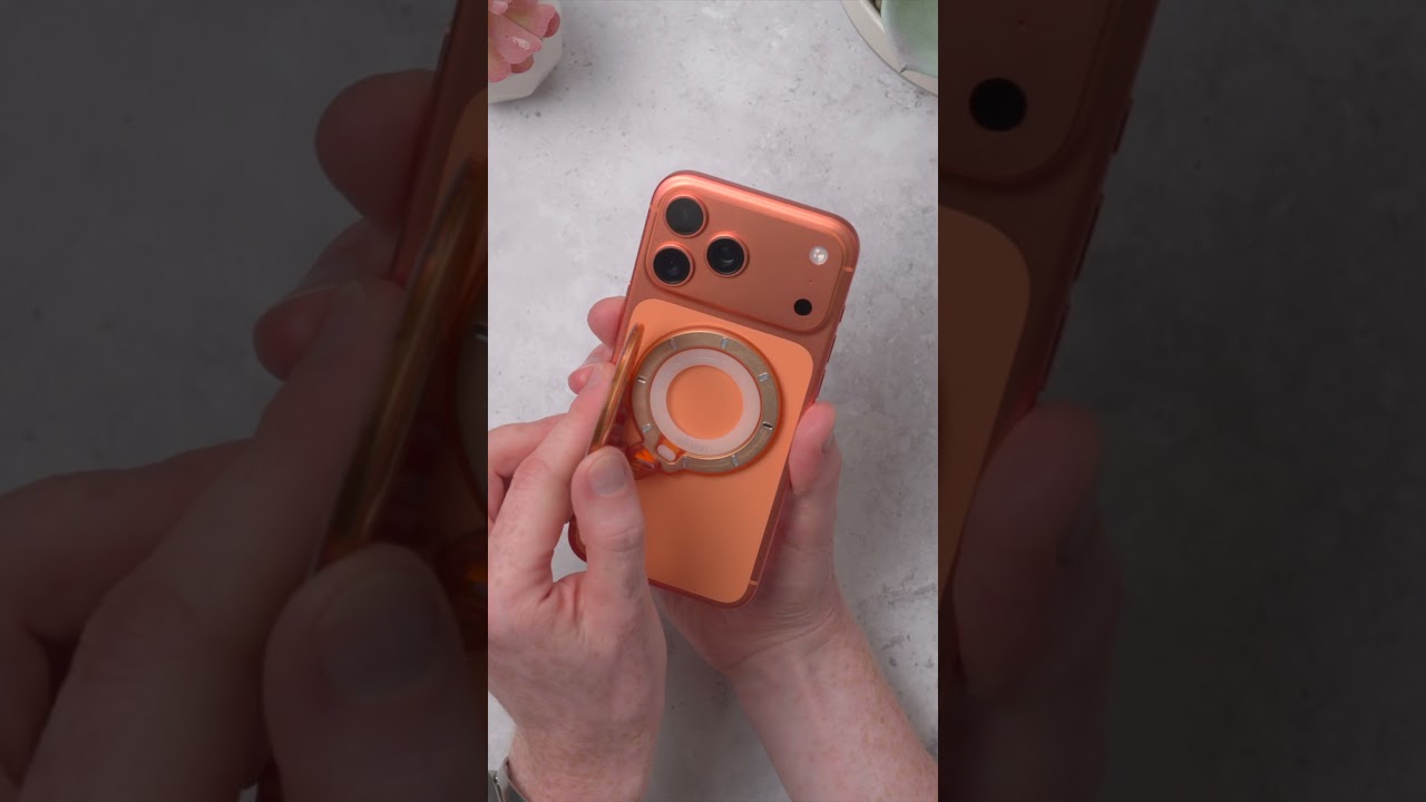 AULUMU’s new G09 Ghost Orange with a transparent design 🍊👀#shorts #aulumu #magsafe #tech #iphone