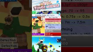 Disaster dude 3 level showcase #roblox #towerdefense #rtd #naturaldisastersurvival #event