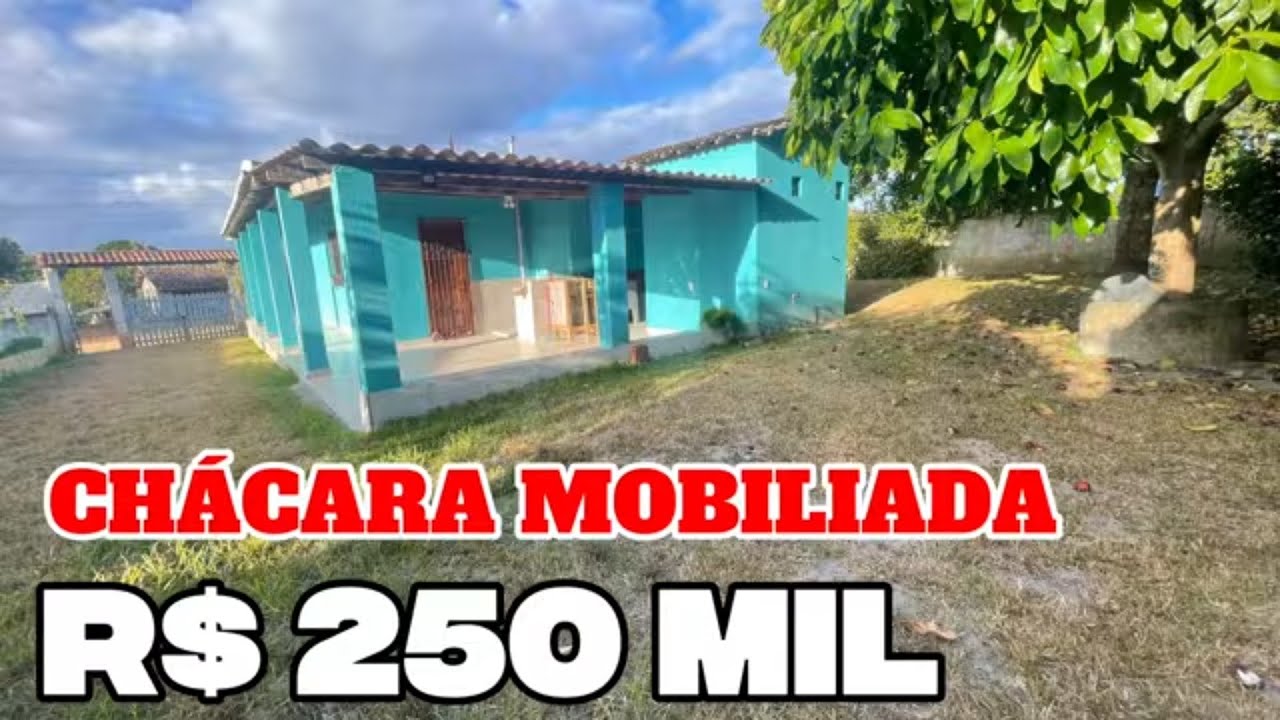 R$ 250 MIL ACEITA PROPOSTA 3.025  METROS QUADRADOS CHÁCARA 2 QUARTOS 3 BANHEIRO FRUTEIRA ORGANIZADA 