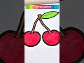 Let’s Color Cute and Sweet Cherries #coloring #kidsstorytime #fyp