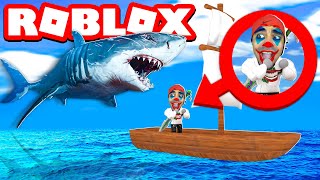 روبلوكس : الهروب من سمك القرش - يبي ياكلنا | ROBLOX