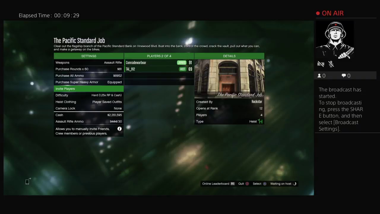Comradewarbear's Live PS4 Broadcast