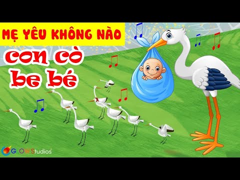 Con Cò Bé Bé Nhạc Thiếu Nhi - Con Cò Bé Bé Nó Đậu Cành Tre ♫ Nhạc Thiếu Nhi Sôi Động Hay Nhất 2022