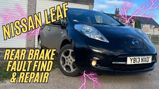 Nissan Leaf Rear Brake Fault Inspection
