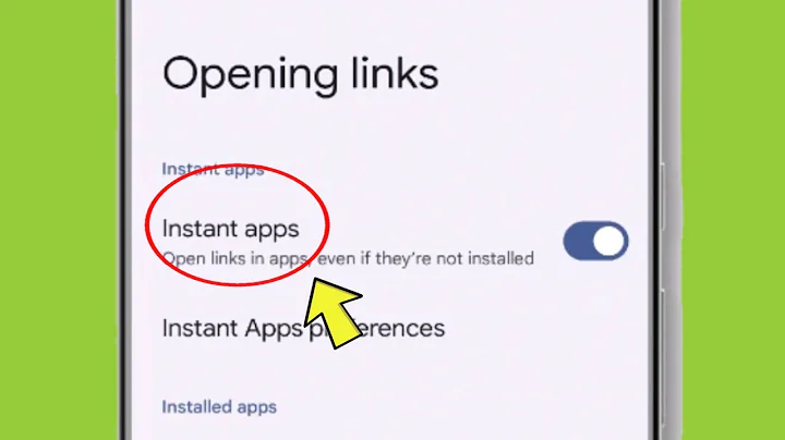 What is instant apps in Opening link in Android Phone