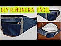 Cómo hacer una RIÑONERA o cangurera reciclando pantalones jeans. Paso a paso y muy fácil