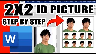 How to make 2x2 and 1x1 ID Picture using Microsoft Word | Tagalog Step by Step Tutorial screenshot 2