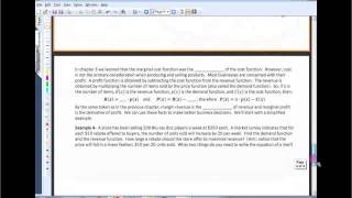Math 1210 Sec. 4.7 Part 2 - Using Derivatives to Solve Optimization Problems