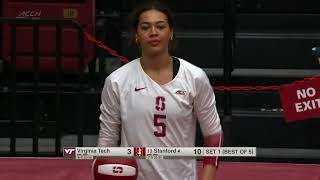 Virginia Tech vs. Stanford Full Match Replay | 2026 ACC Volleyball