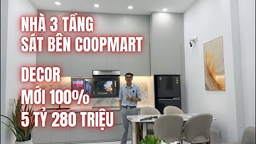 Trực Tiếp Nhà 3 Tầng Decor MỚI 100% sát Bên Coopmart NT chỉ 5 Tỷ 280 Triệu Hoàn Công Chuẩn Chỉnh