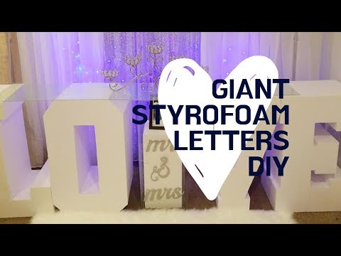 Video: How To Make Volumetric Letters From Polystyrene With Your Own Hands