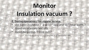 Why vacuum insulation monitoring makes sense