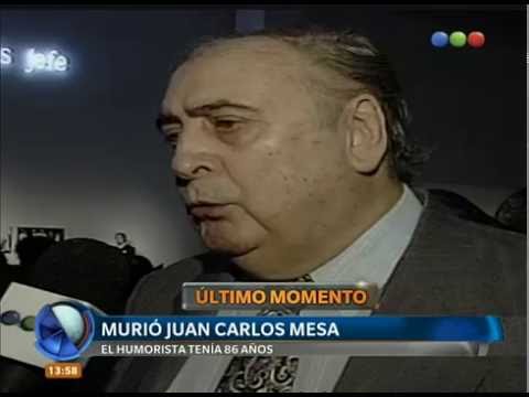 Murió Juan Carlos Mesa – Telefe Noticias - YouTube