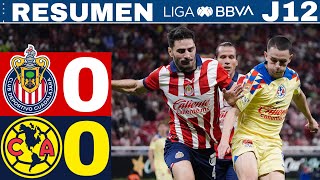 Chivas 0-0 América, intenso duelo en el clásico / J12 CL24