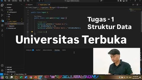 Tugas 1 Struktur Data UT - Tipe data Pemrograman Java (Visual Studio Code)