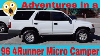 Here i take the 4 runner out and urban stealth camp in san diego, ca
as well sedona, arizona. plenty of outdoor outings interesting things
to see w...