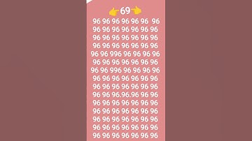 find the number 69 out like and subscribe