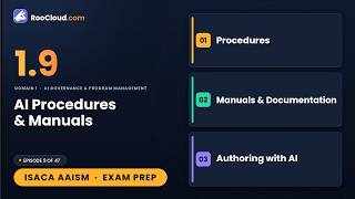 1.9 - AI Procedures & Manuals Documentation Best Practices  ISACA AAISM Ep.9