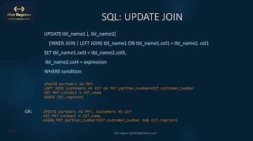 Advanced Insert and Update with SQL