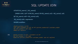 Advanced Insert and Update with SQL
