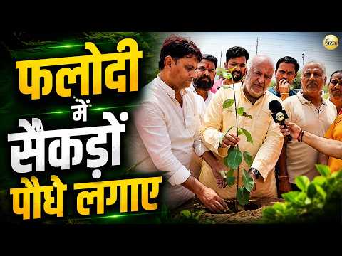 माजीसा धाम फलोदी में सैकड़ों पौधे लगाए | SDM, नगर परिषद और जनप्रतिनिधि रहे मौजूद