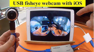 USB fisheye webcam with iOS. | wire connection & support API ( SDK )